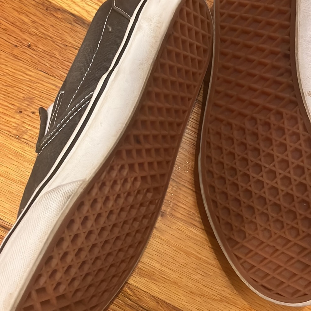 Excellent Condition Gray Slip On Vans - image 3